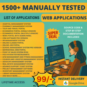 1500+ Manually Tested Web Applications