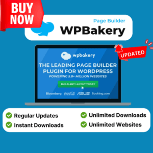 WPBakery Page Builder - Unleash Your WordPress Creativity (Lifetime Updates and all features unlocked)