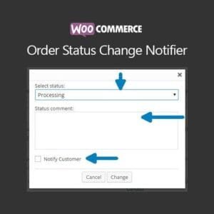 WooCommerce Order Status Change Notifier