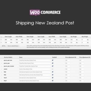 WooCommerce Shipping New Zealand Post
