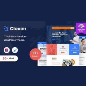 Cloven - IT Solutions Services Company WordPress Theme + RTL