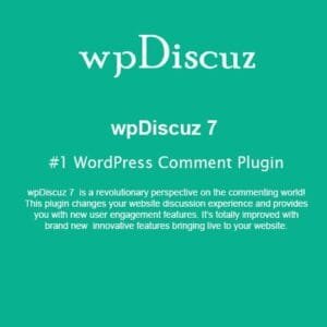 wpDiscuz - #1 WordPress Comment Plugin